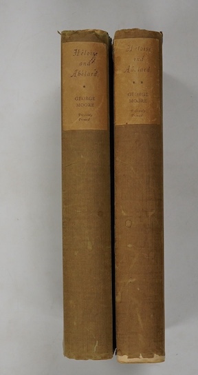 Moore, George - Héloise and Abelard. 2 vols. Limited Edition (of 1500 numbered sets, signed by the author). half titles; original quarter art vellum and paper boards, printed spine labels, fore and lower edges rough trim